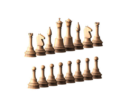 Шахматы Cтаунтон, 3d модель для ЧПУ