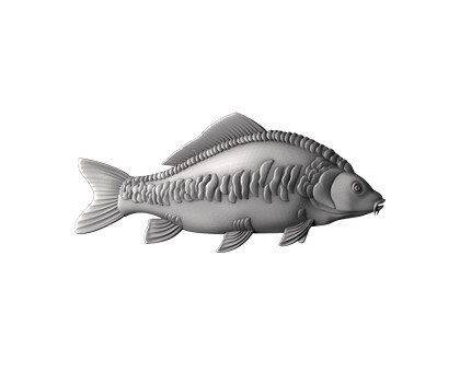 Панно Рыба, 3d модель для ЧПУ