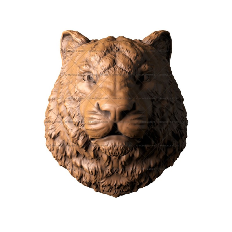 Скульптура Тигрица, 3d модель для ЧПУ