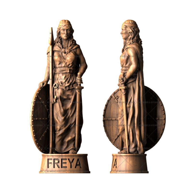 Скульптура Фрея богиня любви, 3d модель для ЧПУ