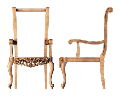 Кресло, 3d модель для ЧПУ