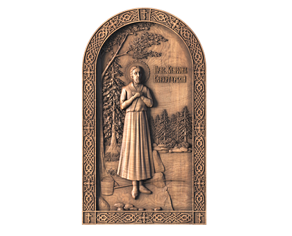 Икона Святой праведный Симеон Верхотурский, 3d модель для ЧПУ