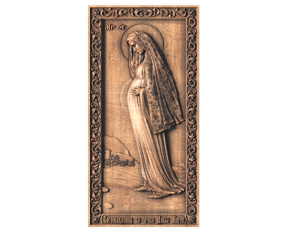 Богомладенец во Чреве Девы Марии, 3d модель для ЧПУ