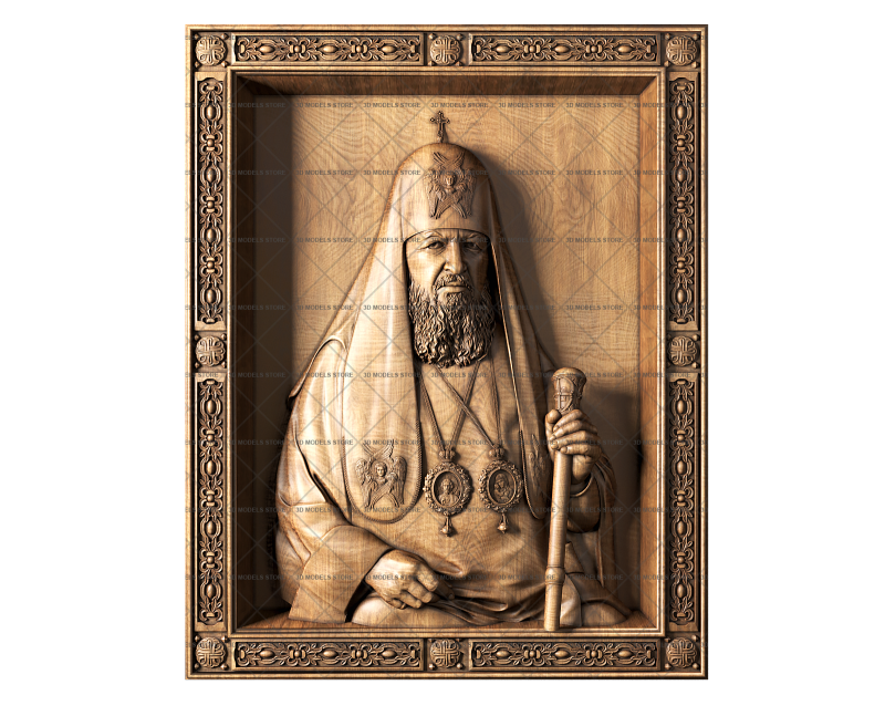 Святейший Патриарх Кирилл (патриарх Московсвкий), 3d модель для ЧПУ