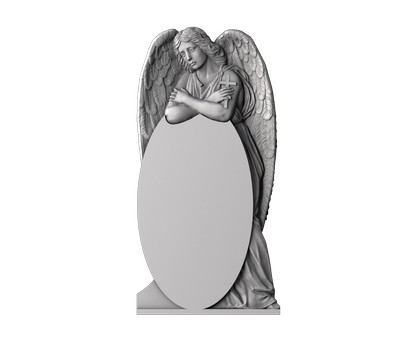 Памятник с ангелом хранителем, 3D (stl) модель