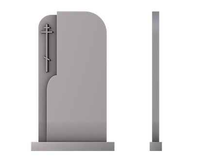 Памятник с розой, 3D (stl) модель