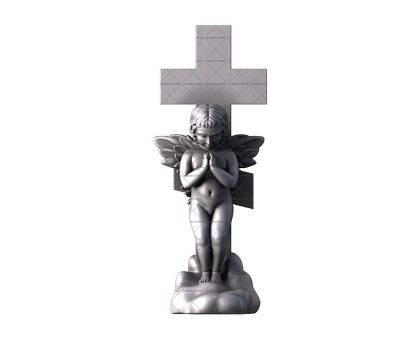 Памятник- ангел, 3D (stl) модель