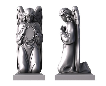 Памятник ангел, 3D (stl) модель