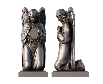 Памятник ангел, 3D (stl) модель