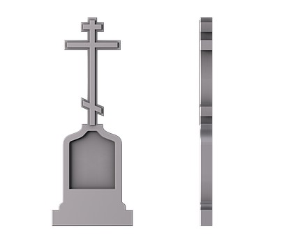 Памятник с крестом, 3D (stl) модель