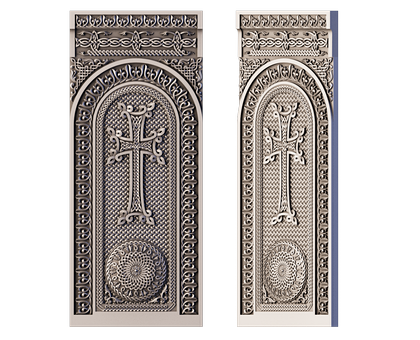 Армянский крест-памятник хачкар, 3D (stl) модель