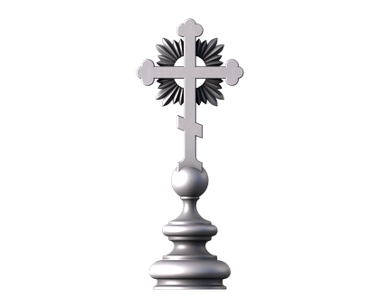 Памятник - крест, 3D (stl) модель