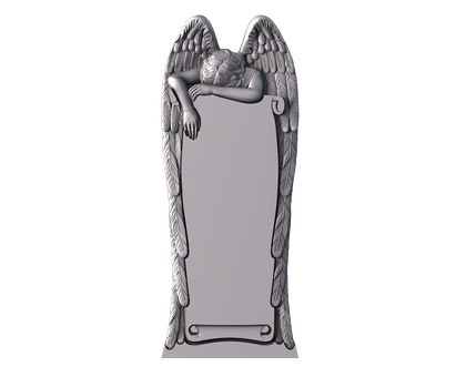 Памятник с ангелом, 3D (stl) модель