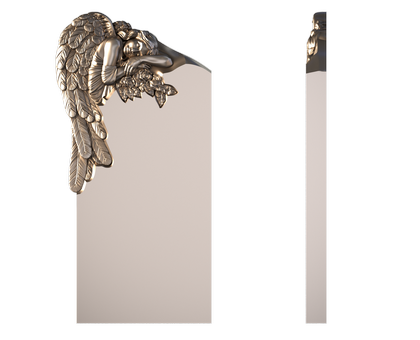 Памятник с ангелом, 3D (stl) модель