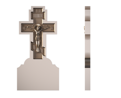 Памятник с распятием, 3D (stl) модель