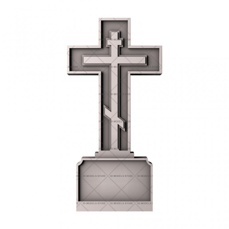 Памятник крест, 3D (stl) модель