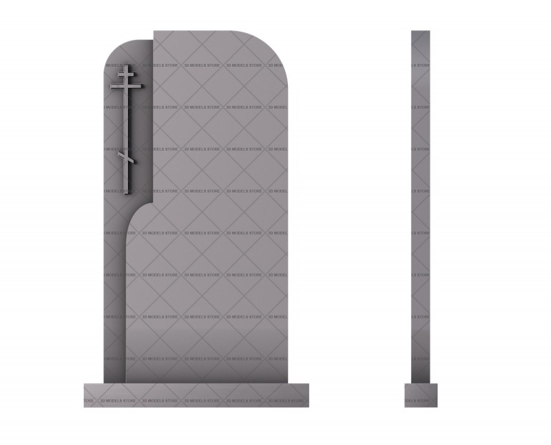 Памятник с розой, 3D (stl) модель