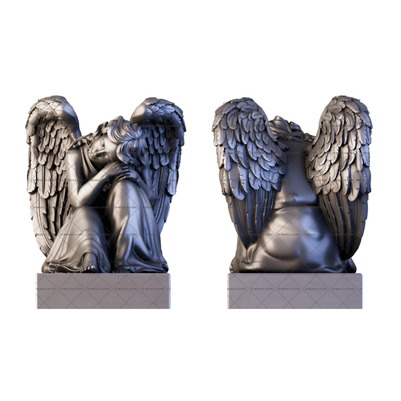 Памятник Ангел, 3D (stl) модель