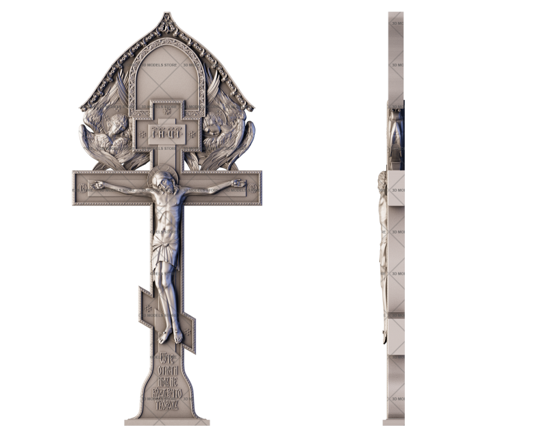 Крест Васнецова, 3D (stl) модель