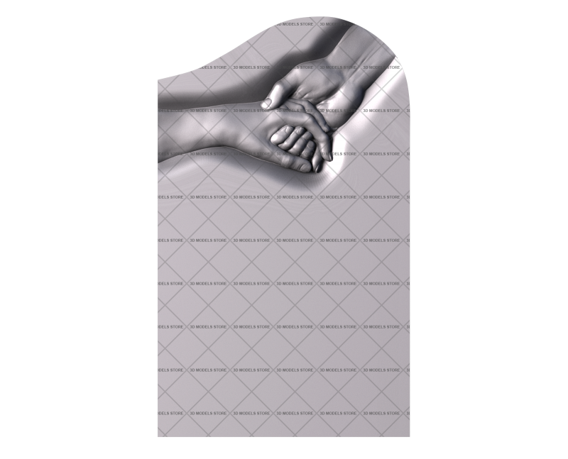 Памятник - руки, 3D (stl) модель