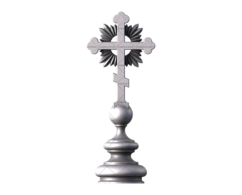 Памятник - крест, 3D (stl) модель
