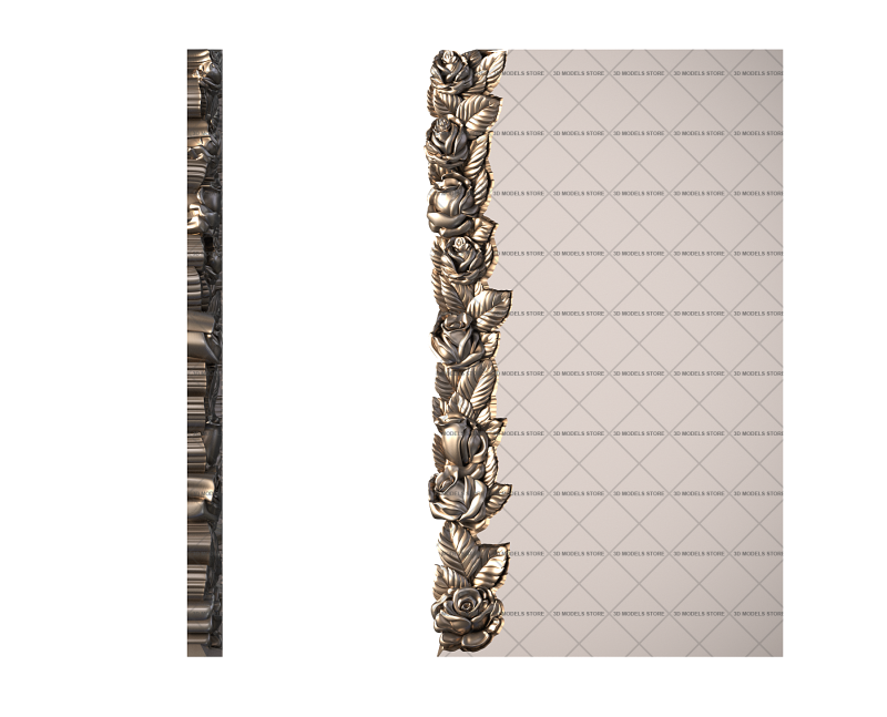 Памятник с цветами, 3D (stl) модель