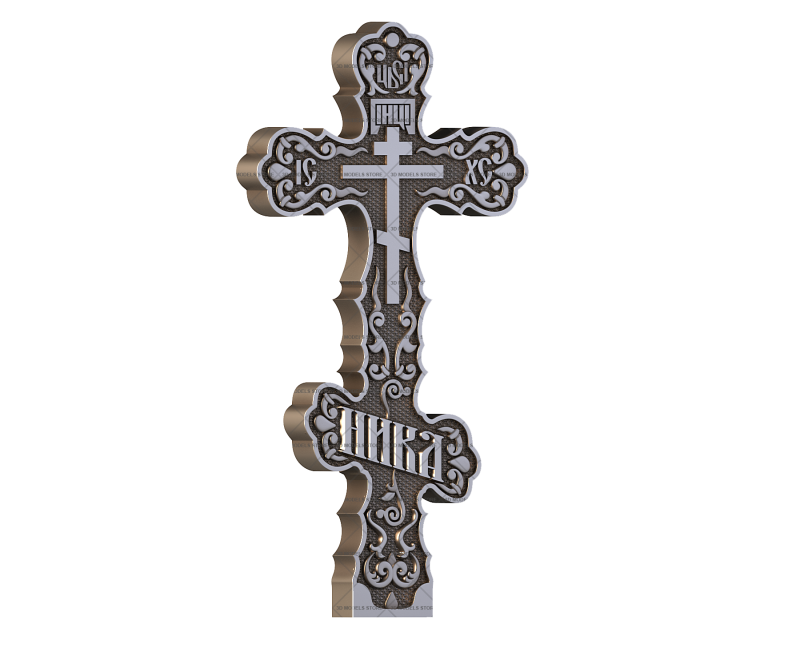 Памятник с распятием, 3D (stl) модель