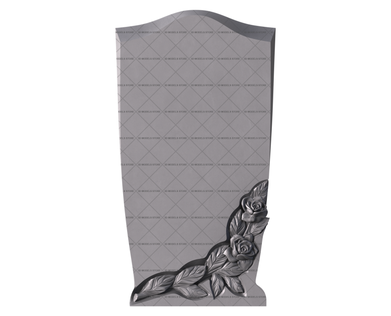 Памятник с цветами, 3D (stl) модель