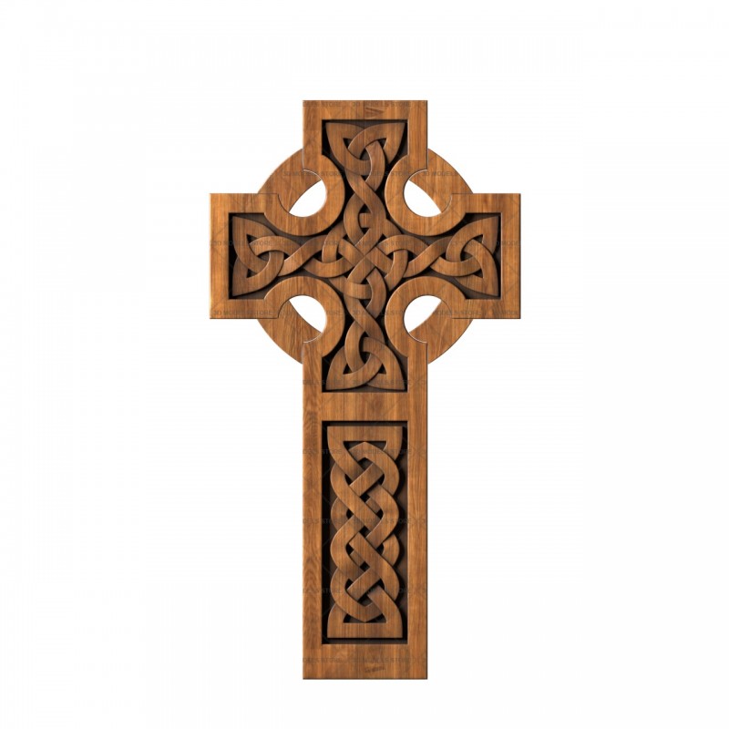 Кельтский крест, 3d модель для ЧПУ