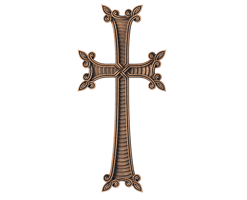 Крест, 3d модель для ЧПУ