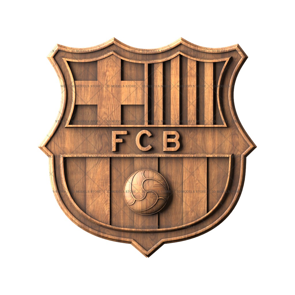 Герб футбольного клуба Барселона grb_stl_0011_barselona - 3D (stl) модель для ЧПУ
