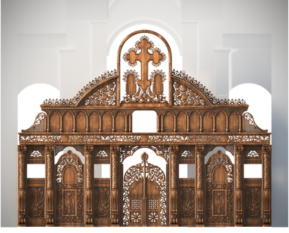 Барочный иконостас, 3d модель для ЧПУ