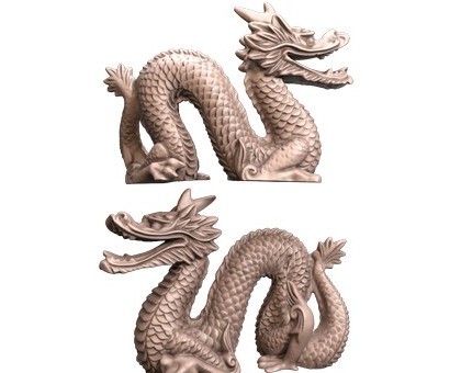 Дракон, 3d модель для ЧПУ