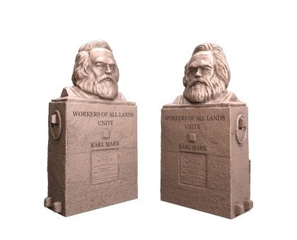Карл Маркс, 3d модель для ЧПУ