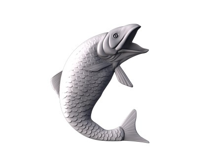 Рыба, 3d модель для ЧПУ
