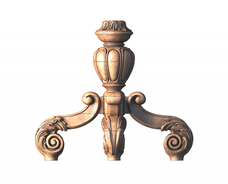 Мебельные ножки, 3d модель для ЧПУ