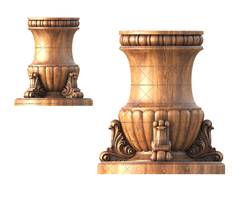 Мебельные ножки, 3d модель для ЧПУ