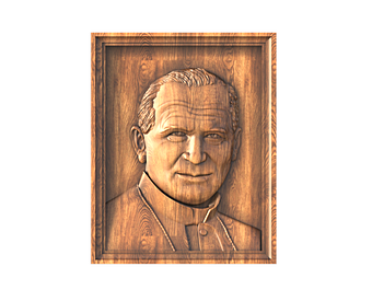 Иоанн Павел II, 3d модель для ЧПУ