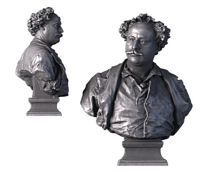 Александр Дюма, 3d модель для ЧПУ