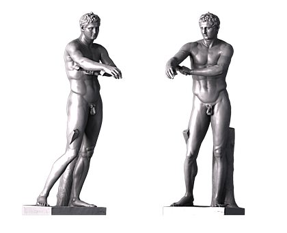 Фигура Апоксимена, 3d модель для ЧПУ