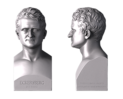 Картина Эккерсберга, 3d модель для ЧПУ