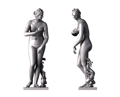 Венера из коллекции Медичи, 3d модель для ЧПУ