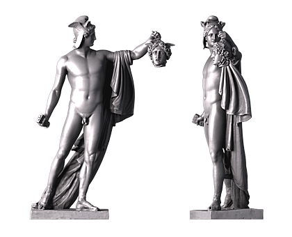 Персей с отсечённой головой Медузы, 3d модель для ЧПУ