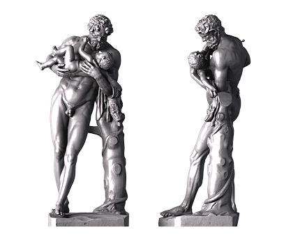 Силен с младенцем Дионисом, 3d модель для ЧПУ