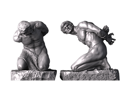 Раб, 3d модель для ЧПУ