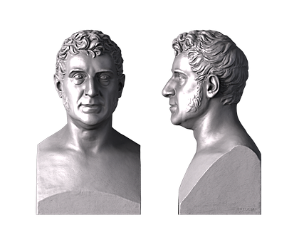 Неопознанный мужчина, 3d модель для ЧПУ