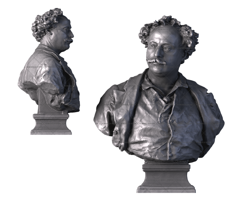 Александр Дюма, 3d модель для ЧПУ