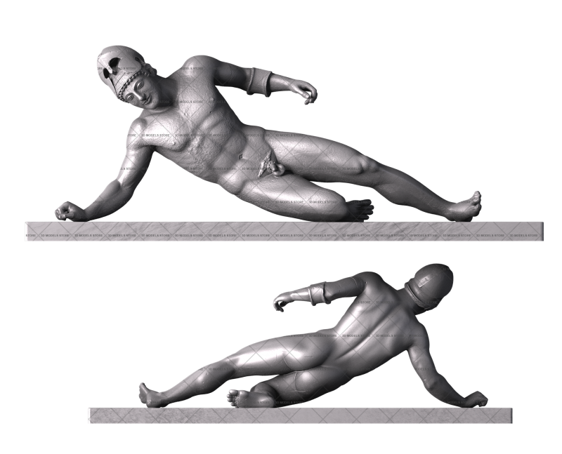 Афайя — Патроклос, 3d модель для ЧПУ