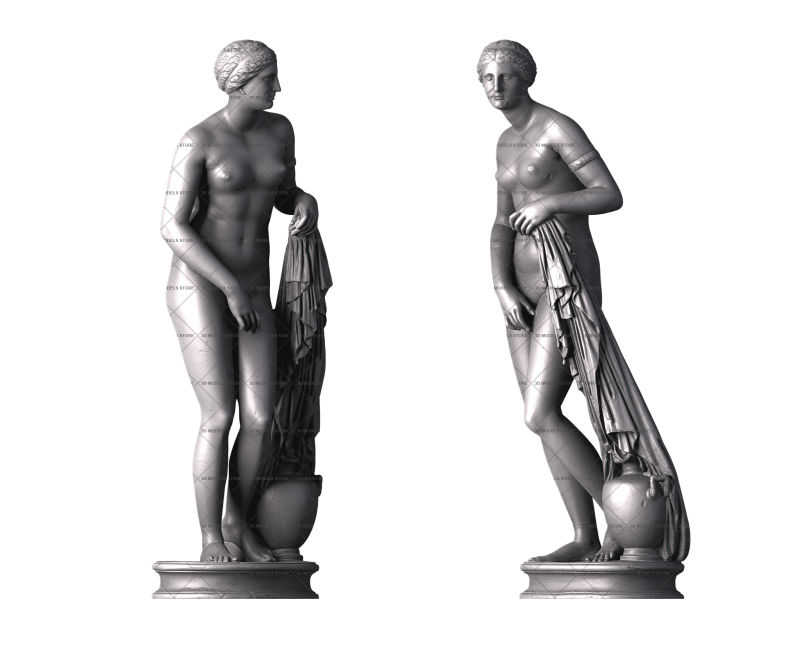 Афродита Книдосская, 3d модель для ЧПУ