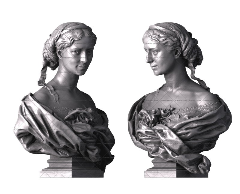 Графиня Арманд, 3d модель для ЧПУ